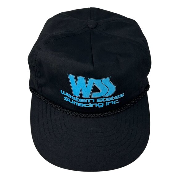 Western States Surfacing Inc. Adjustable Black Cap With Blue Logo - Picture 5 of 12